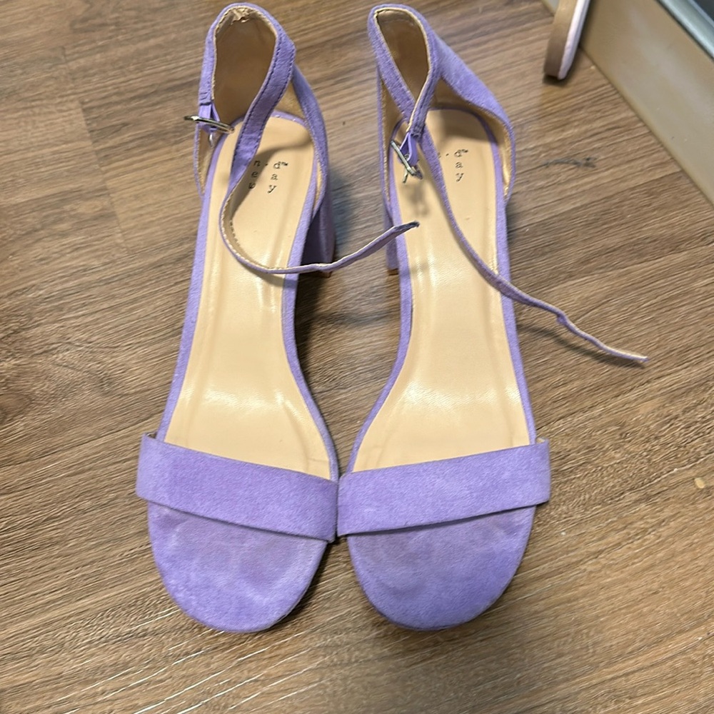 lavender target block heels. Used once